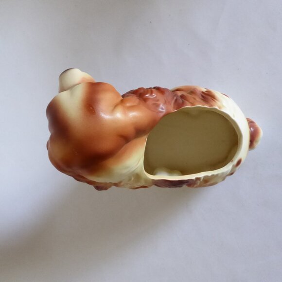 VINTAGE NAPCOWARE JAPAN CERAMIC CAVALIER KING CHARLES SPANIEL DOG VASE PLANTER - Picture 10 of 13